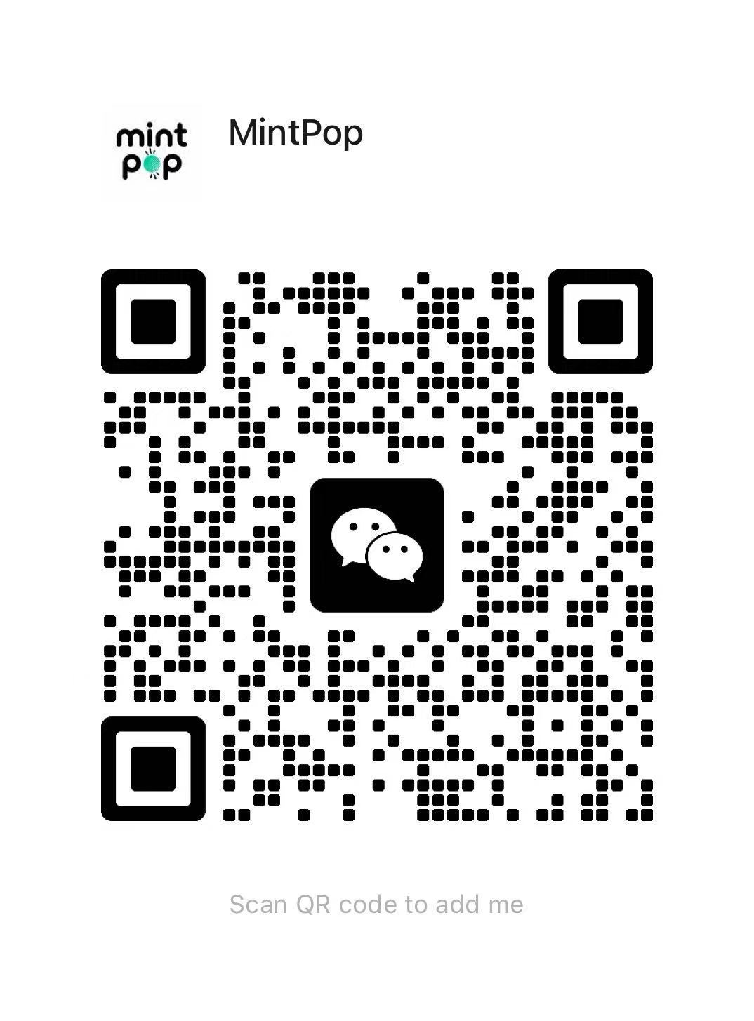 MintPop WeChat QR code